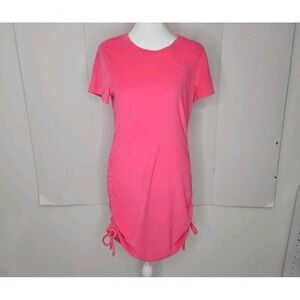 Women's Victoria's Secret Terry Cloth Dress Cover Up‎ Hot Pink Size Med